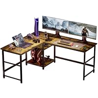 Amazon | DEWEL ゲーミングデスク パソコンデスク 幅170+150cm×奥行